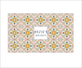 复古花纹瓷砖图案