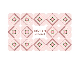 粉色方块瓷砖图案