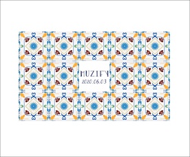 复古花卉瓷砖图案