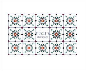 复古花卉瓷砖图案