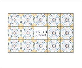 复古花纹瓷砖图案