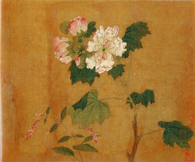 黄居寀花卉写生绘画