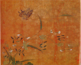 黄居寀花卉写生绘画