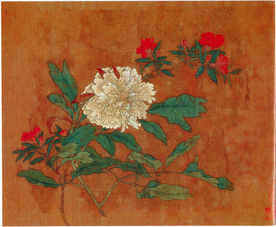 黄居寀花卉写生绘画