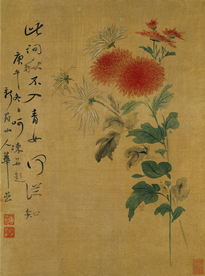 清代恽寿平花草绘画
