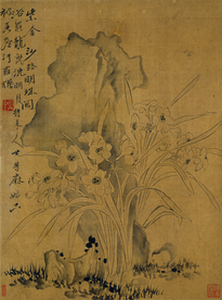 清代恽寿平花草绘画