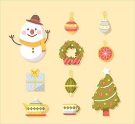 可爱圣诞节物品