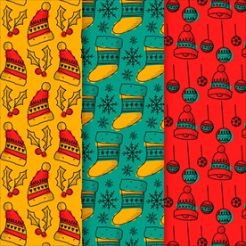 冬季配饰无缝背景