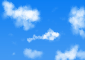 纯蓝天白云