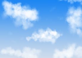 纯蓝天白云