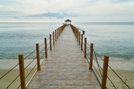 栈桥木质栈桥图片