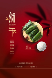 端午传统古风节气海报展板