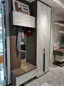 鞋柜 大理石门板  现代鞋柜