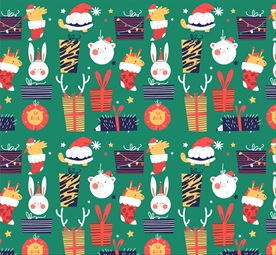 圣诞无缝背景