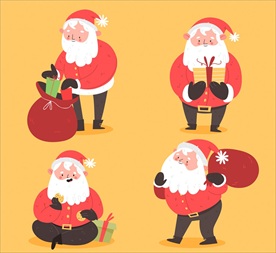 圣诞老爷爷矢量
