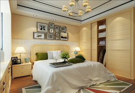 田园风格卧室效果图