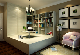 书房榻榻米设计效果图