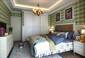 田园风卧室设计效果图