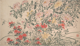 明代陈淳花卉花草绘画