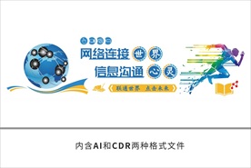 互联网教室文化墙