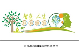 校园图书馆文化墙