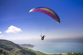 滑翔伞跳伞飞行图片