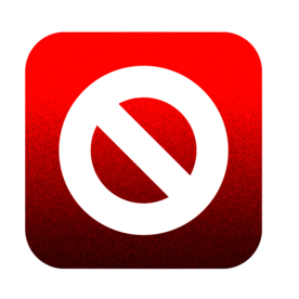 禁止停止标志错误危险素材