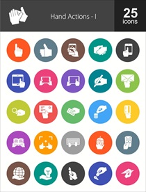 25款圆形办公ITicon素材