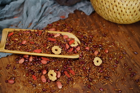 红枣红米粥米摄影照片素材