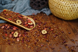 红枣红米粥米摄影照片素材