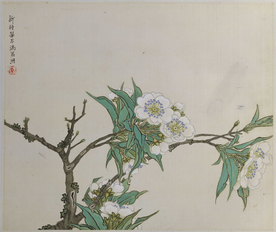 任熊植物山水风景画