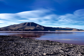 盐湖盐沼盐池盐块风景图片