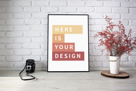 海报样机，海报实物效果图