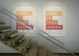 海报样机，海报实物效果图