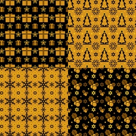 圣诞节元素无缝背景