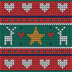 圣诞针织图案背景