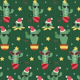 仙人掌无缝背景