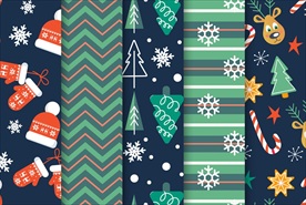 圣诞图案无缝背景