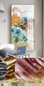 新中式麋鹿装饰画