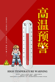 预防高温公益海报