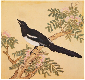 复古花鸟工笔画