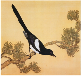 复古花鸟工笔画