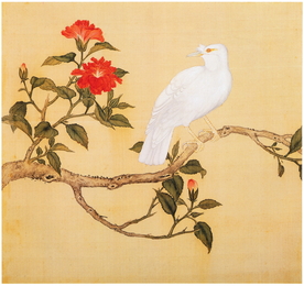 复古花鸟工笔画