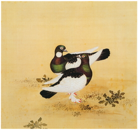 复古花鸟工笔画