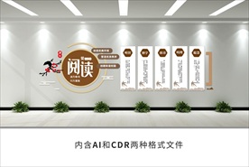 校园阅读文化墙