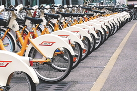 自行车共享单车车技图片