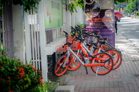 自行车共享单车车技图片