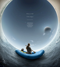 极坐标效果鱼眼海报图片