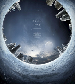 极坐标效果鱼眼海报图片