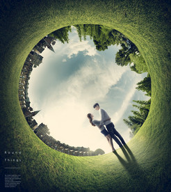 极坐标效果鱼眼海报图片